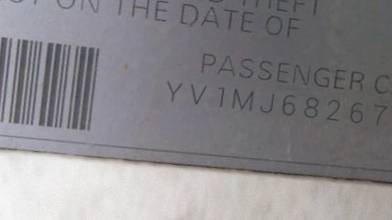 VIN prefix YV1MJ6826722