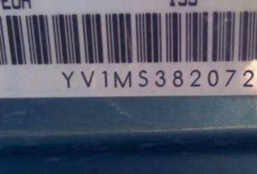 VIN prefix YV1MS3820723