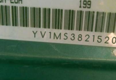 VIN prefix YV1MS3821520