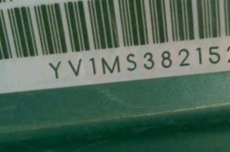 VIN prefix YV1MS3821521