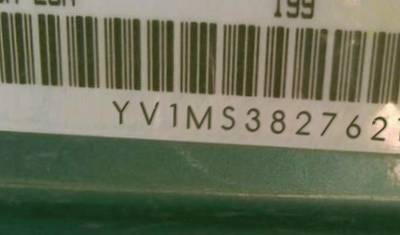 VIN prefix YV1MS3827621