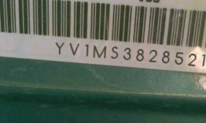 VIN prefix YV1MS3828521