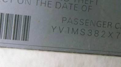 VIN prefix YV1MS382X723
