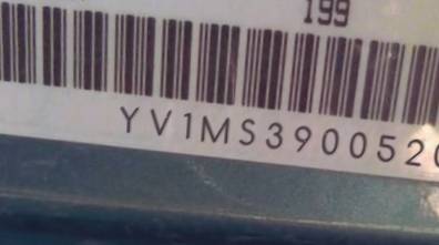 VIN prefix YV1MS3900520
