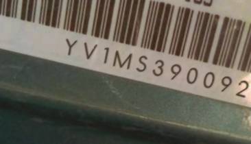 VIN prefix YV1MS3900924