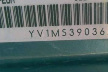VIN prefix YV1MS3903621
