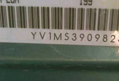 VIN prefix YV1MS3909823