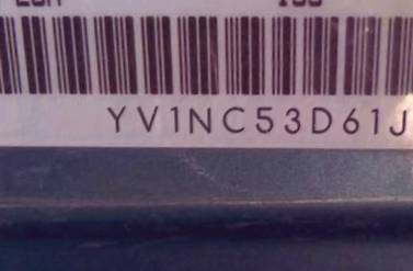 VIN prefix YV1NC53D61J0