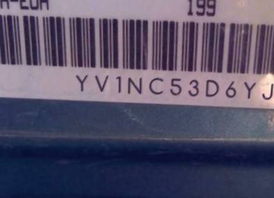 VIN prefix YV1NC53D6YJ0