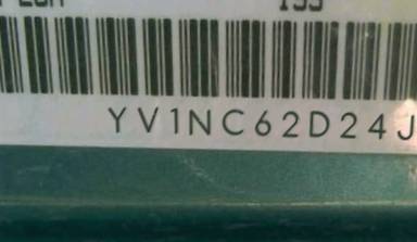 VIN prefix YV1NC62D24J0