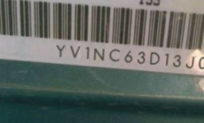 VIN prefix YV1NC63D13J0