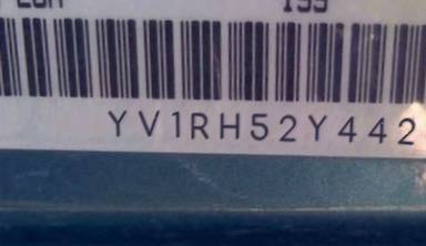 VIN prefix YV1RH52Y4423
