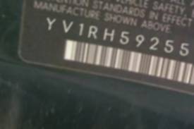 VIN prefix YV1RH5925524