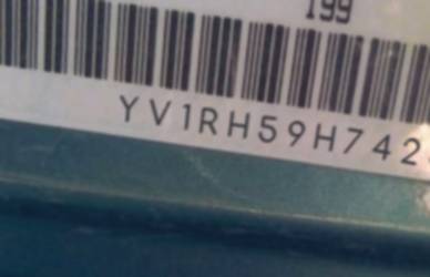 VIN prefix YV1RH59H7423