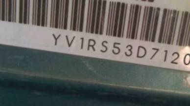 VIN prefix YV1RS53D7120