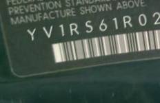VIN prefix YV1RS61R0220