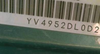VIN prefix YV4952DL0D24