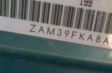 VIN prefix ZAM39FKA8A00