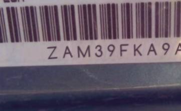 VIN prefix ZAM39FKA9A00