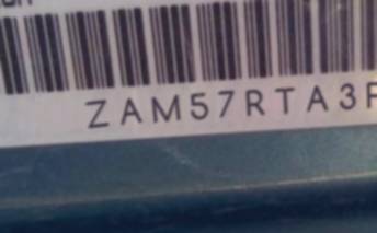 VIN prefix ZAM57RTA3F11