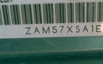VIN prefix ZAM57XSA1E11