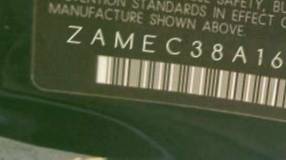 VIN prefix ZAMEC38A1600