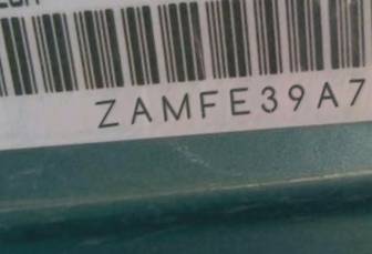 VIN prefix ZAMFE39A7800