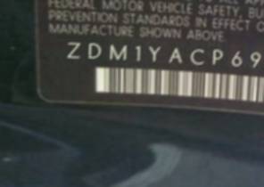 VIN prefix ZDM1YACP69B0