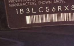 VIN 1B3LC56RX8N289055