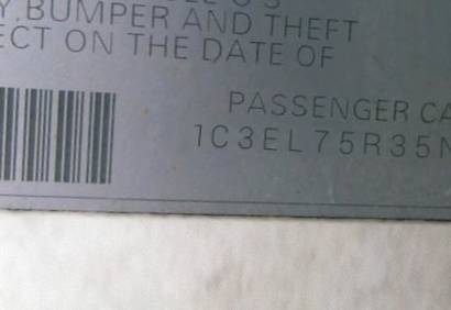 VIN 1C3EL75R35N676891