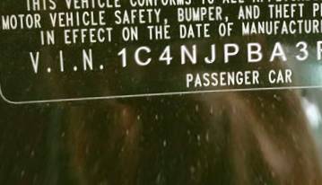 VIN 1C4NJPBA3FD164197