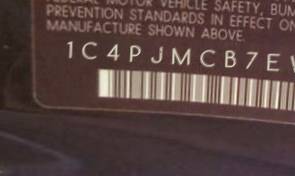 VIN 1C4PJMCB7EW153110