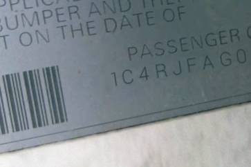 VIN 1C4RJFAG0CC256595