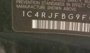 VIN 1C4RJFBG9FC830503
