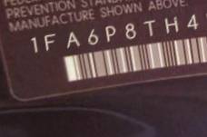VIN 1FA6P8TH4F5393315