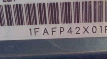 VIN 1FAFP42X01F112681