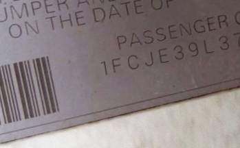 VIN 1FCJE39L37DB05526