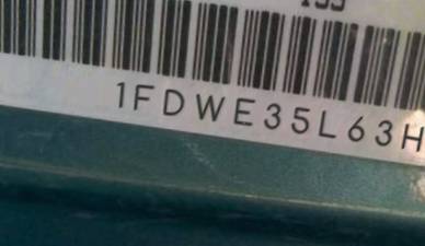 VIN 1FDWE35L63HB05871