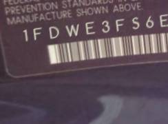 VIN 1FDWE3FS6EDA37782