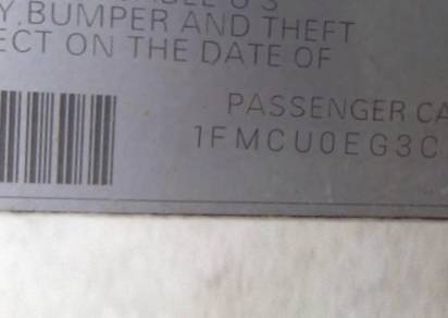 VIN 1FMCU0EG3CKA84388