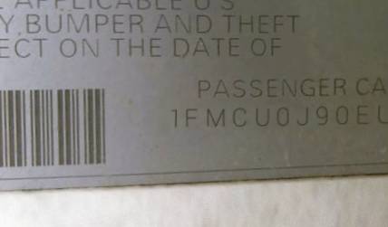 VIN 1FMCU0J90EUD24088