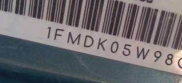 VIN 1FMDK05W98GA08332