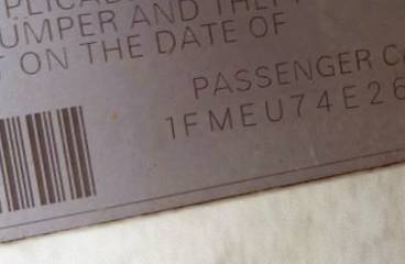 VIN 1FMEU74E26UA96543