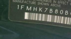 VIN 1FMHK7B80BGA90488