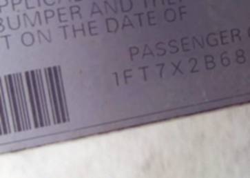 VIN 1FT7X2B68BEB74380