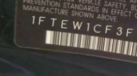 VIN 1FTEW1CF3FKF01441