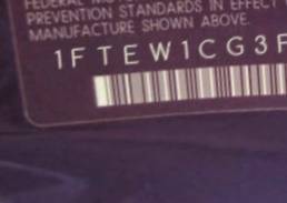 VIN 1FTEW1CG3FFA20431