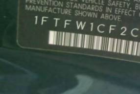 VIN 1FTFW1CF2CFA18421