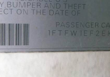 VIN 1FTFW1EF2EKE62695