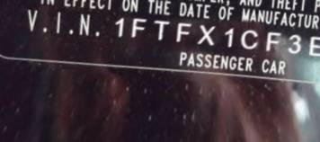 VIN 1FTFX1CF3EFB00092